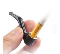 Tingyilan 10pcs 2.5 inch Pocket Mini Handmade Resin Tobacco Smoking Pipe, Beginner Travel Pipe Tobacco Smoking Pipe Fits 8mm Standard Cigarettes