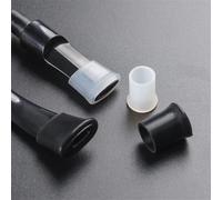 Tingyilan 30pcs Silicone Cover Smoking Pipes Protective Sleeves, Replacement Mouthpiece Rubber Bits Accessories,Black,S