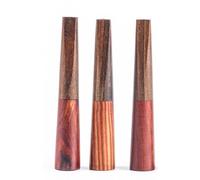 Tingyilan 3pcs Mahogany Wooden V-Shape Bit Stem Cigarette Holder Handmade Vintage Wooden Cigarette Holder for Standard Cigarette