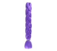 Tingyilan 4 Packs Glow in The Dark Wig, Afro Wig Synthetic Luminous Braid Wigs Crochet Braids Hair Braiding Wigs Pigtail Wigs,Purple