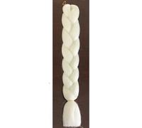 Tingyilan 4 Packs Glow in The Dark Wig, Afro Wig Synthetic Luminous Braid Wigs Crochet Braids Hair Braiding Wigs Pigtail Wigs,White