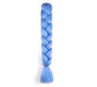Tingyilan 4 Packs Glow in The Dark Wig, Afro Wig Synthetic Luminous Braid Wigs Crochet Braids Hair Braiding Wigs Pigtail Wigs,Blue