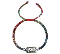 Tingyilan ACE ALL, ACHIEVE ALL Sliver Handmade Bracelet, Adjustable Distance Matching Bracelet with Gift Box, Wish Jewellery Gifts for Women Men Friends Candidate,Red,One Size