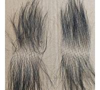 Tingyilan Black Real Human Hair Invisible Realistic Fake Armpit Hair, Silicone Doll Body Pubic Hair, Chest Hair Wig Fancy Dress,Black,One Size
