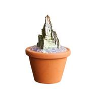 Tingyilan Crystals and Healing Stones, Mini Crystal Succulent Plants for Positive Energy, Handmade Healing Gemstone Money Tree with Good Luck,bikuang