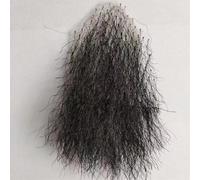 Tingyilan Fake Private Hair, Black Long Invisible Realistic Fake Pubic Hair, Bikini Costume Body Hair, Breathable Hair Wig, Silicone Doll Adding Volume Hair,Black,One Size
