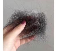 Tingyilan Fake Private Hair Handmade Bikini Hair Temprature Fiber Body Hair Adding Hair Volume for Doll Men Women,Black,One Size