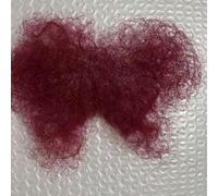 Tingyilan Fake Private Hair Invisible Realistic Fake Pubic Hair Bikini Costume Body Hair, Silicone Doll Body Pubic Hair, Fake Mustache for Men and Women,WineRed,One Size
