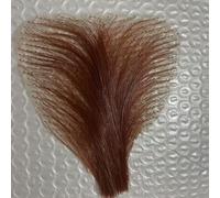 Tingyilan Fake Pubic Hair, Handmade Full Lace Fake Invisible Realistic Private Hair Breathable Soft Simulated Safe for Home, Silicone Doll Body Pubic Hair,Brown,One Size