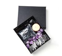 Tingyilan Healing Crystals Set, Raw Chakra, Tumbled Stones, Bullet Shaped Chakra Stones, Crystal Chips and Wood, Gemstones Crystal Gifts,heishi