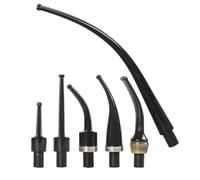 Tingyilan Mouthpiece Stem Replacement for Tobacco Pipe, Fits 10mm Filter, ABS Thermoplastic Resins, DIY Pipe Accessories,6pcs B