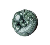 Tingyilan Natural Hetian Jade Pi Xiu Pendant Necklace, Lucky Fortune