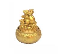 Tingyilan Traditional Chinese Zodiac Feng Shui Ornaments, Wealth and Good Luck, Rotating Decompression Rotator, Home Office Desktop Decoration,Rat