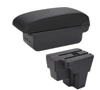 TINGYUS Automobile Arm Rest For Kia For Rio For Stonic 2015 2016 2017 2018 2019 2020 2021 2022 Armrest Cerato Europe South Retrofit Parts Storage Box Car Armrest Box(B Black line 3USB)