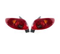 TINGYUS Car Tail Light For Peugeot 206 2002-2006 5 Door Hatchback Turn Lights Brake Lights Reverse Lights No Bulb Rear Bumper Tail Light Rear Lamp(Left and Right)