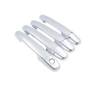 TINGYUS Door Handle Side Outer for Toyota for Camry XV30 2002-2006 2003 2004 2005 Car Door Trim Carbon Fiber Door Handle Covers Chrome Exterior Door Handle Cover(1Keyhole 4door a)