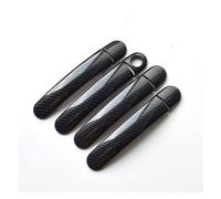TINGYUS Door Handle Side Outer for VW for Golf 5 MK5 for Golf V for Rabbit 1K 2004-2009 Carbon Fiber Chrome Car Door Handle Cover Styling Sticker Exterior Door Handle Cover(Model B)