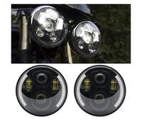 TINGYUS Front Headlight For Victory For Gunner For Vegas For Octane For Highball 5.75 Inch LED Headlight Projector 2 Pieces Motorcycle Headlights(Two headlight A)