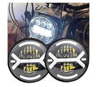 TINGYUS Front Headlight For Victory For Gunner For Vegas For Octane For Highball 5.75 Inch LED Headlight Projector 2 Pieces Motorcycle Headlights(Two headlight F)