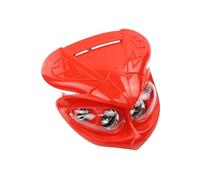TINGYUS Front Headlight Universal Motorcycle Headlight Lamp With Rubber Straps Off Road Dirt Bike LED Head Light 1 Set Motorcycle Headlights(Red)