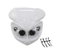 TINGYUS Front Headlight Universal Motorcycle Headlight Lamp With Rubber Straps Off Road Dirt Bike LED Head Light 1 Set Motorcycle Headlights(White)