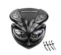 TINGYUS Front Headlight Universal Motorcycle Headlight Lamp With Rubber Straps Off Road Dirt Bike LED Head Light 1 Set Motorcycle Headlights(Black)