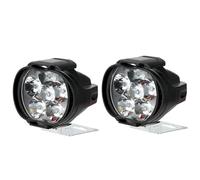 TINGYUS Motorcycle Front Headlight Motorcycle Headlight Spot Lights Scooter Auxiliary Lamp Spotlights 6 LED Fog Bulb Work Lights With Switch(2 piece)