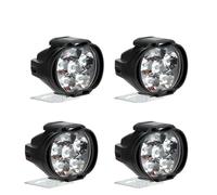 TINGYUS Motorcycle Front Headlight Motorcycle Headlight Spot Lights Scooter Auxiliary Lamp Spotlights 6 LED Fog Bulb Work Lights With Switch(4 piece)