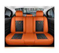TINGYUS Seat Cover For BMW 3 Series E46 E90 E21 E30 E36 E91 E92 E93 X1 X4 X3 X5 F30 F31 F34 F35 Auto Interior Leather Car Seat Covers Auto Seat Covers(Black Orange Rear)