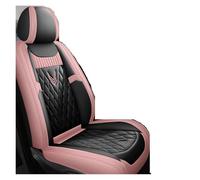 TINGYUS Seat Cover For BMW 3 Series E46 E90 E21 E30 E36 E91 E92 E93 X1 X4 X3 X5 F30 F31 F34 F35 Auto Interior Leather Car Seat Covers Auto Seat Covers(Black Pink Front)
