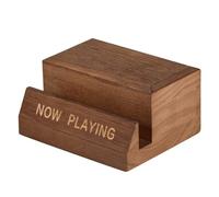 Tingzhou 1 PCS Wooden Vinyl Record Holder Tabletop Now Playing Album Cover Holder Single CD Stand LP Display Shelf Display Stand