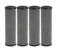 Tingzhou 4Pcs Carbon Water Filter 10-Inch Standard Whole House Carbon Wrap Sediment and Taste & Odor Replacement Filter Easy to Use
