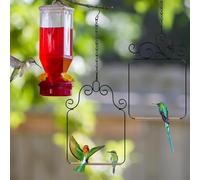 Tingzhou Bird Swings and Perches Frame 2 Pack, Wild Bird Swing Outdoor Bird Perch with Wooden Dowel and 2 Hanging Chain