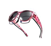TINHAO Polarized Cat Eye Sunglasses Fit Over Glasses Oversized Frame UV Protection Lightweight for Women Driving