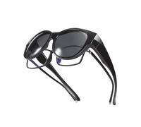 TINHAO Polarized Cat Eye Sunglasses Fit Over Glasses Oversized Frame UV Protection Lightweight for Women Driving