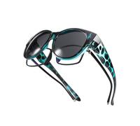 TINHAO Polarized Cat Eye Sunglasses Fit Over Glasses Oversized Frame UV Protection Lightweight for Women Driving