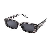 TINHAO Polarized Rectangle Sunglasses for Women Trendy Retro 90's Y2k Vintage Narrow Square Frame Sunglasses(Grey leopard)