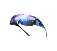 TINHAO Sunglasses Fit Over Prescription Glasses for Men Polarized Flip Up Wrap Around Driving Shades(Blue, Blue)