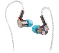 TINHIFI T2 Earphone Dual Dynamic Earbuds Strong Rhythm Metal Earphones Silver Interchangeable Cable