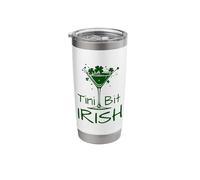 Tini Bit Irish Funny St. Paddy Drinking Martini Stainless Steel Insulated Tumbler