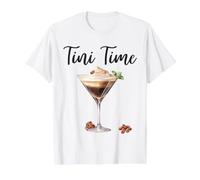 Tini Time Espresso Martini Cocktail I Love Espresso Martinis Value Graphic T-Shirt, Men, White, S