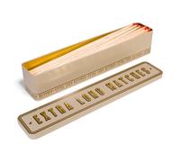 TINIT Extra Long Matches Tin | Storage Box Match Firelighter Gift Storage Funky Unique Present Birthday Christmas Home Birthday Housewarming Kitchen Decor | Extra Long Matches (Gold on Putty)