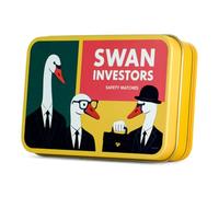 TINIT Match Tin | Swan Investors - Storage Box Matches Firelighter Metal Lighter Gift Storage Funky Unique Present Birthday Christmas Home Housewarming Swan Investors