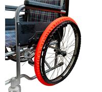 Tinkare Wheelchair Tyre Covers for 24'' Wheels, Waterproof, Durable, Modern Style, Orange