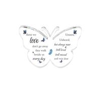 Tinkber 1 Pcs Butterfly Acrylic Plaque, Condolence Table Decorations, Butterfly Memorial Plaque, Memorial Sympathy Gift, Condolence Table Decorations, for Funerals and Mourning