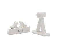 Tinkber 1 Pcs Static Caravan Door Retainer, Caravan Door Retainer Catch, for Motorhome Rv Camper Boat Locker Keep Stop (White)