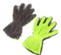 Tinkber 1-Piece Double-Sided Car Wash Mitts, Microfibre Chenille Design - Anti-Slip & Breathable for Car & Household Cleaning (Grey)