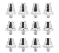 Tinkber 13 Pcs Aluminium Replacement Football & Rugby Boots Studs, Conical Studs Silver