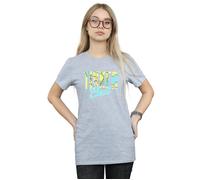 Tinker Bell Wording Infill Cotton Boyfriend T-Shirt Disney Grey XL