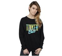 Tinker Bell Wording Infill Sweatshirt Disney Black M
